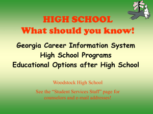 What You Should Know - Cherokee County Schools