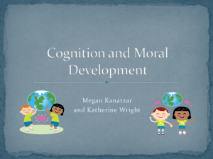 Average Moral Development for those who CAN conserve