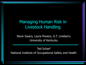 Managing Human Risk in Livestock Handling