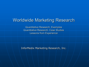 InforMedix Marketing Research, Inc.