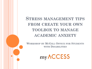 Stress Management Tips