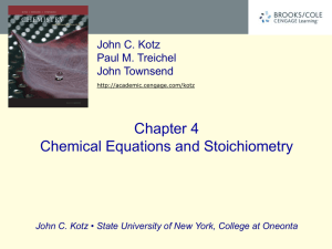 CHEMICAL REACTIONS Chapter 4