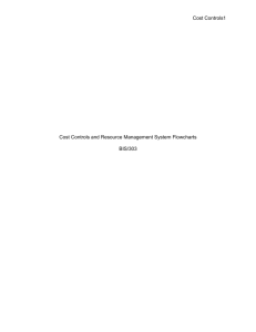 Cost Controls and Resource Management System Flowcharts
