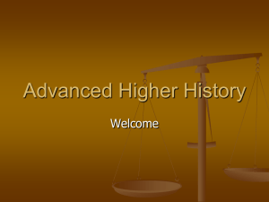 Advanced Higher History
