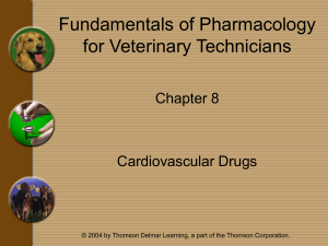 Chapter 8 - Cardiovascular Drugs - Delmar