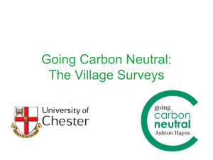 The Village Surveys - Ashton Hayes Going Carbon Neutral