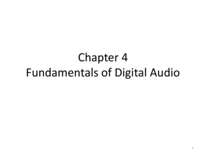 Chapter 4 Fundamentals of Digital Audio