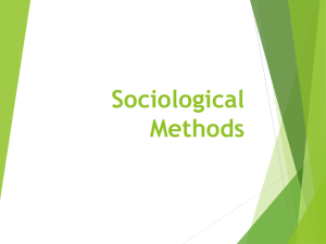 Sociological Methods - West Ada School District