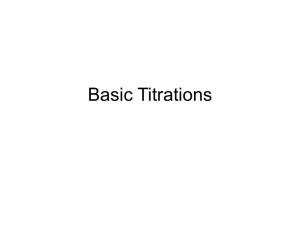 Basic Titrations