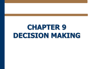 Positive Model of Decision Making