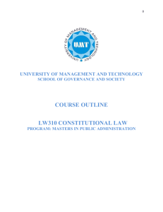 lw310 constitutional law