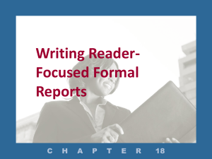 Formal Report - Kendall Hunt