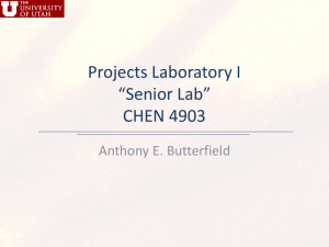 1 intro to chen 4903 - Department of Chemical Engineering