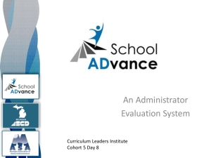 School ADvance Administrator Evaluation System