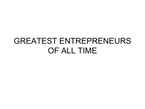greatest entrepreneurs of all time