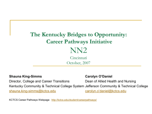 Career Pathways: The Vision - National Network of Health Career