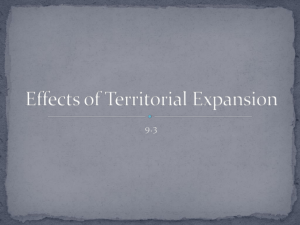 Effects of Territorial Expansion
