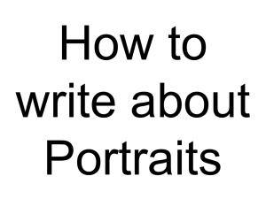 How to Write About Portraits