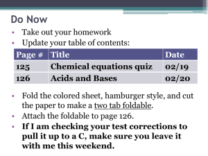 Acids and Bases