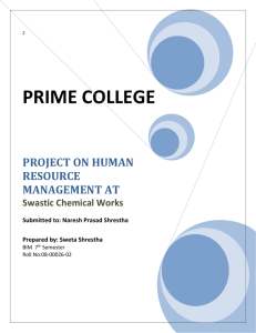 project on human resource management at