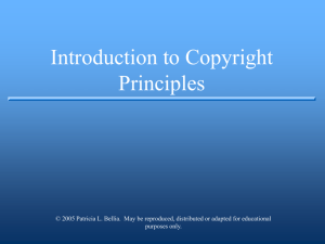 Introduction to Copyright Principles