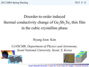 **** 1 - Center for Novel States of Complex Materials Research