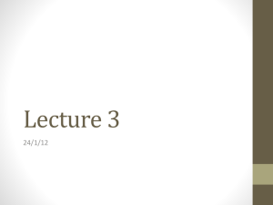 Jan 24 Lecture 3