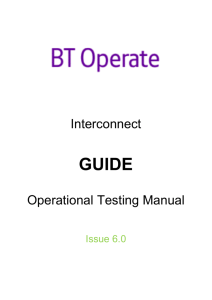 Guide Operational Testing Manual Information about