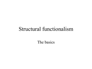 Structural functionalism