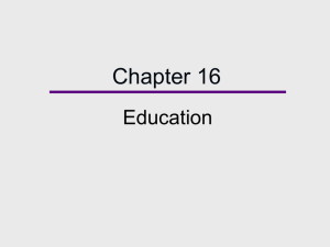 Chapter 16, Education