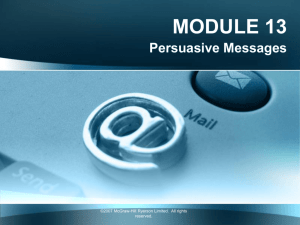 Persuasive Messages