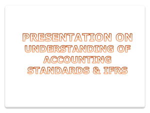 presentation on understanding of accounting standards