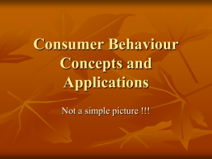 Consumer Behaviour