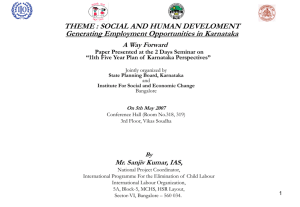 Employment and Unemployment in Karnataka