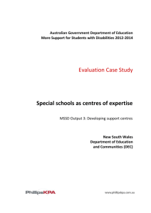 Special schools as centres of expertise