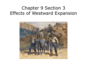 Effects of Westward Expansion