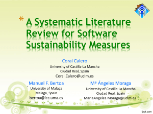 A Systematic Literature Review for Software Sustainability Measures