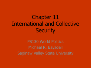 Chapter 11 International Security