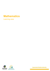 Year 10 Guidelines: Mathematics learning area