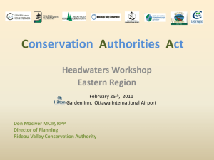 Conservation Authorities Act