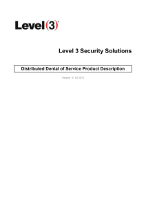 Distributed Denial of Service