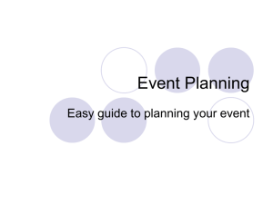 Crash Course in Event Planning
