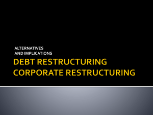 debt restructuring