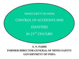 Mines Safety in India and Control Measures