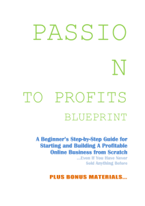 passion to profits blueprint - Internet Marketing Tips Simplified