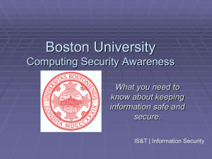 BU Security Awareness Presentation
