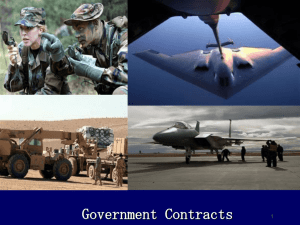 GOVERNMENT CONTRACT LAW