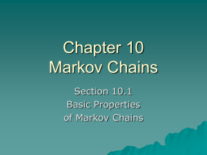 Chapter 10 Markov Chains