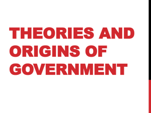Theories and Origins of Government