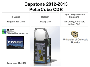 Capstone 2012-2013 PolarCube CDR